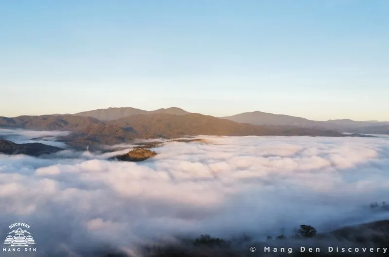 Biển m&acirc;y Kon Tu Ma trong tour 2N1D Măng Đen trekking camping