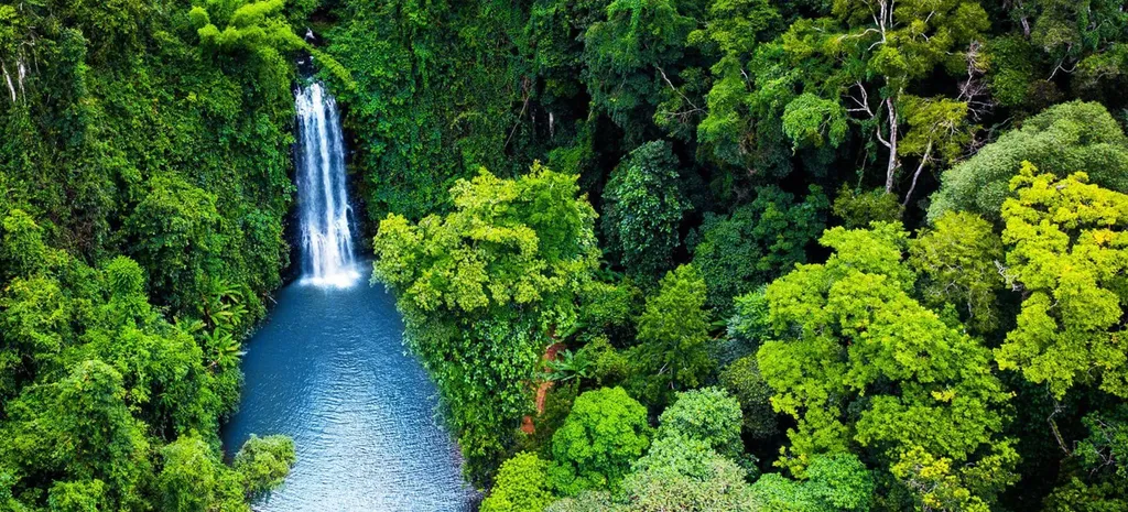 Th&aacute;c Pa Sỹ Măng Đen nằm giữa rừng tự nhi&ecirc;n hoang sơ, điểm đến của nhiều du kh&aacute;ch